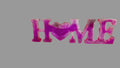 HOME resin letter