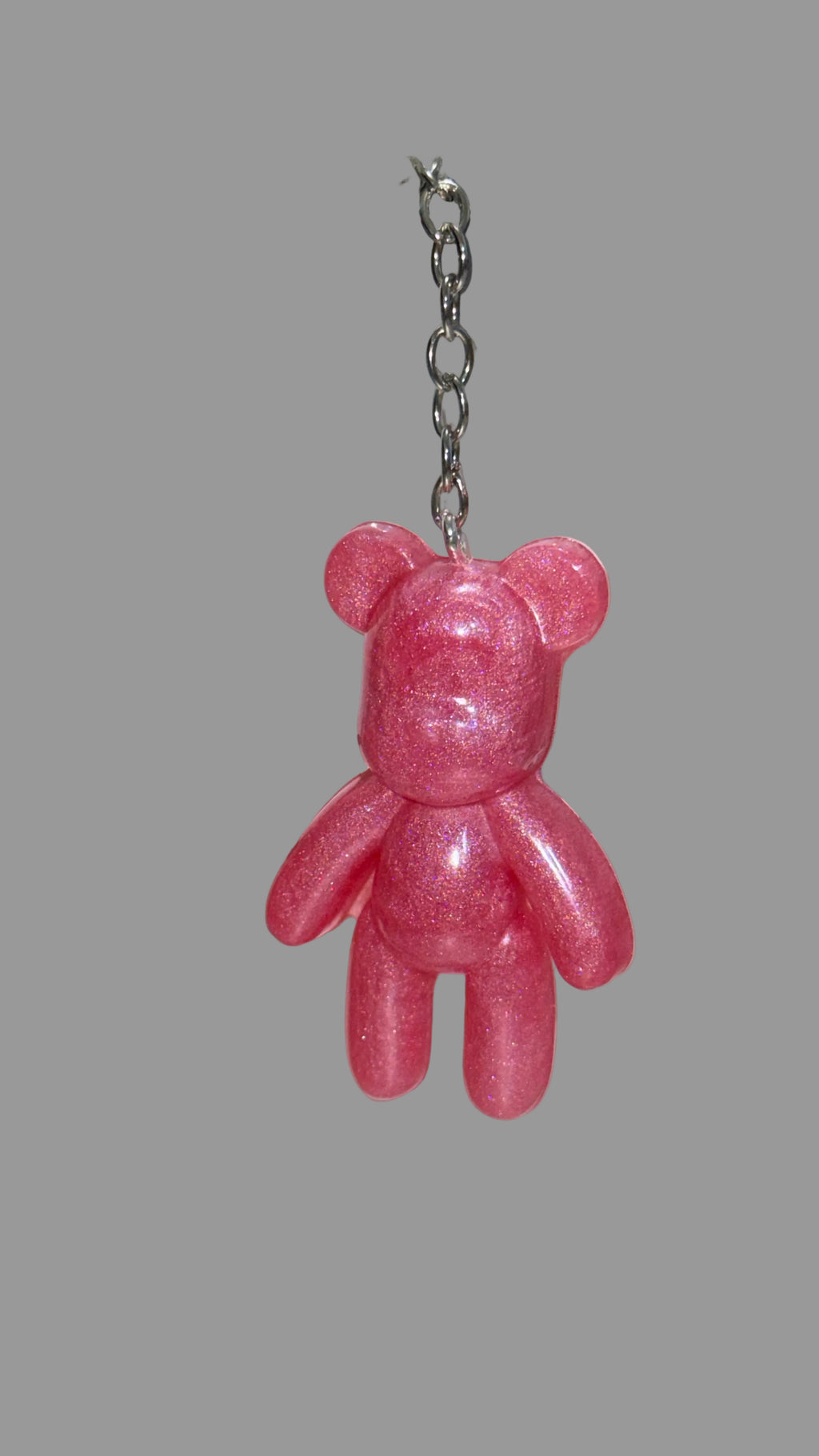 Resin Stand Teddy Bear Keychain 2”