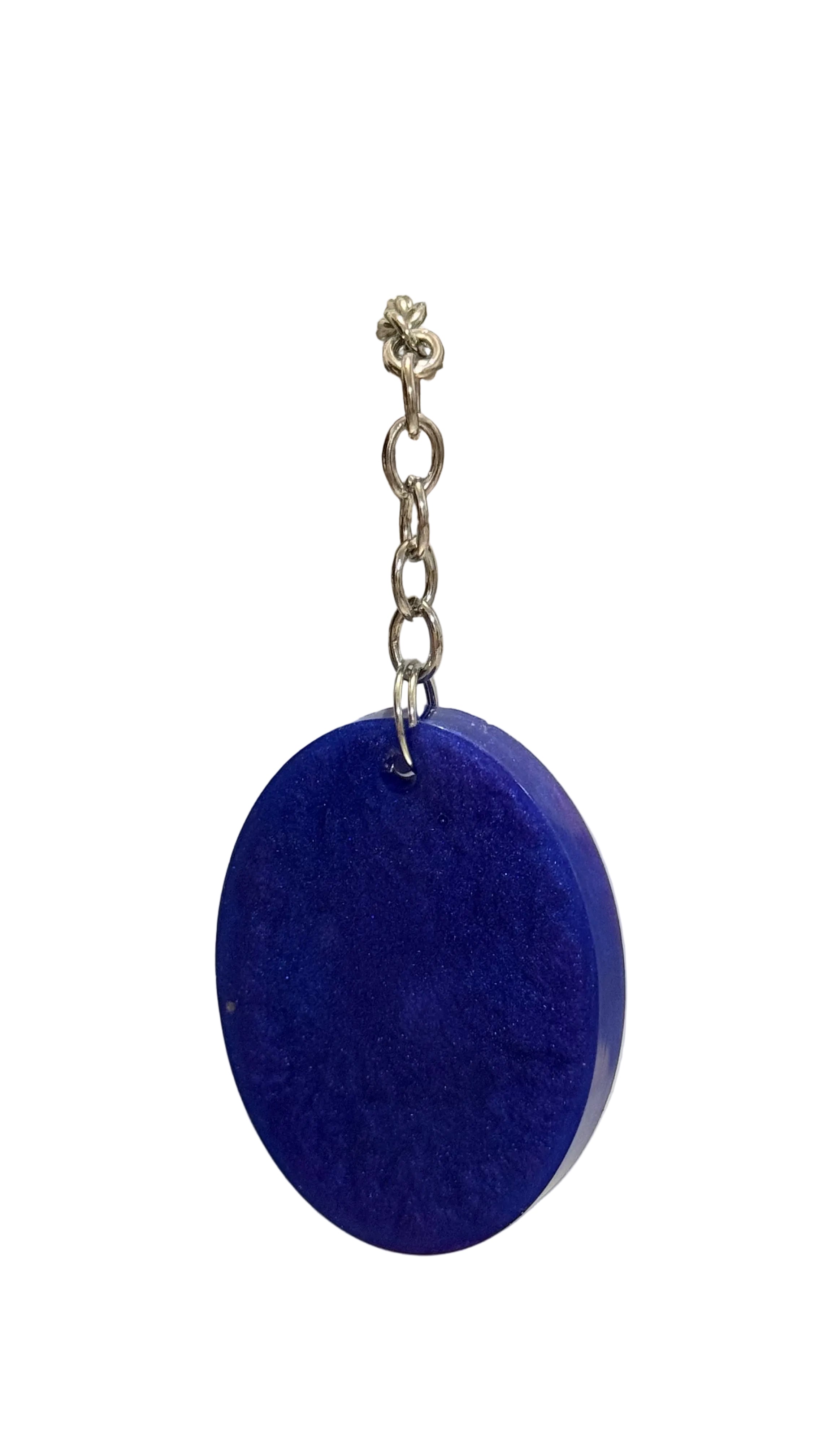Oval Resin Keychain 2”