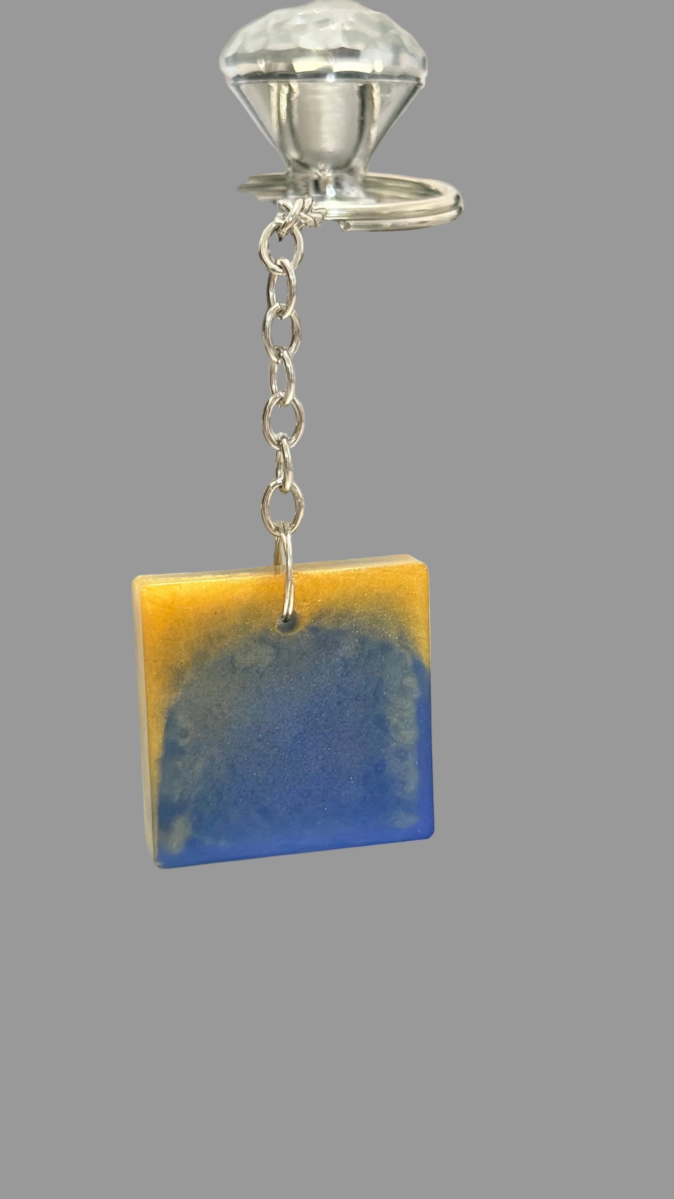 Square 1.2” Resin Keychain
