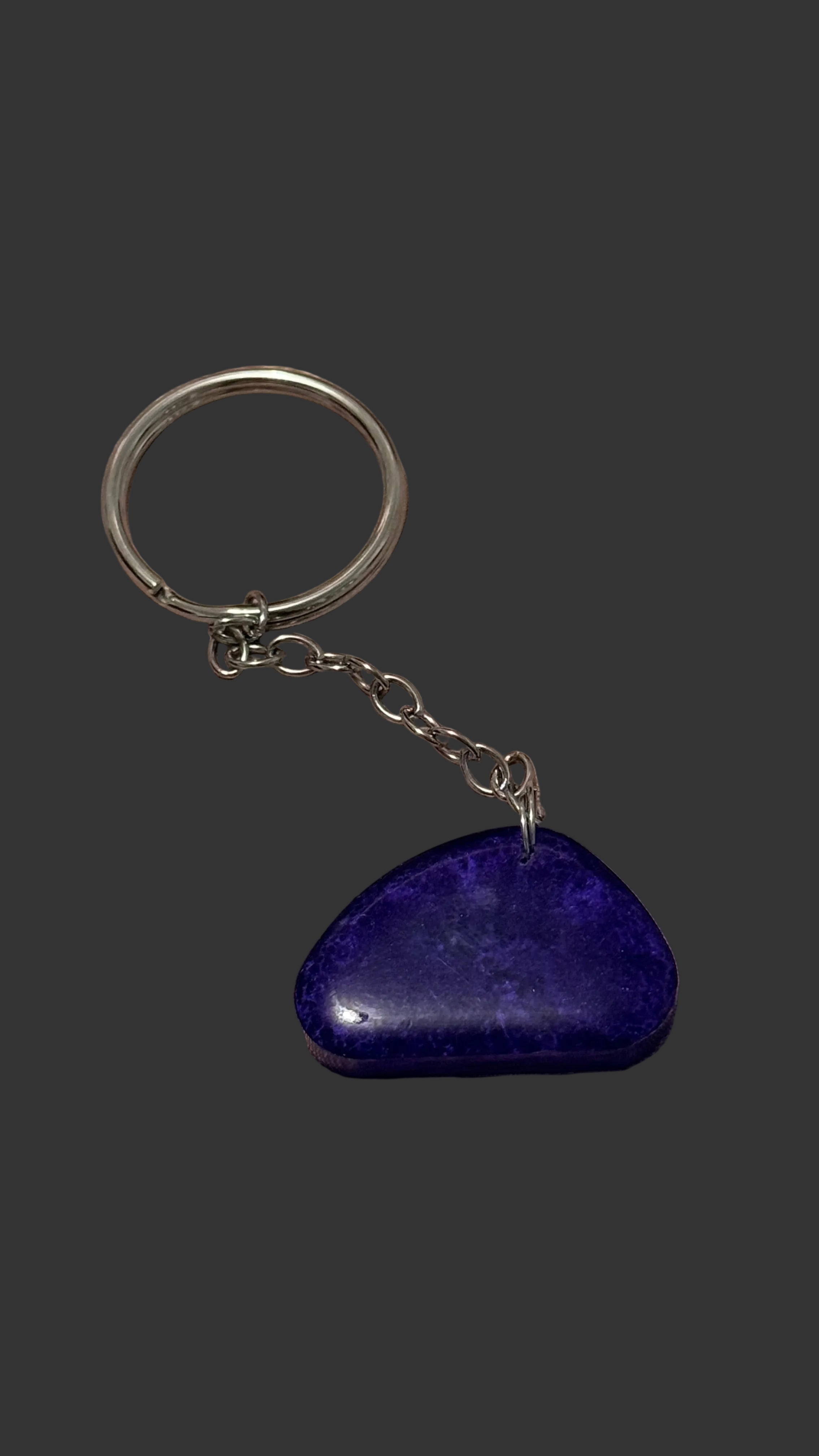 Half Moon Resin Keychain