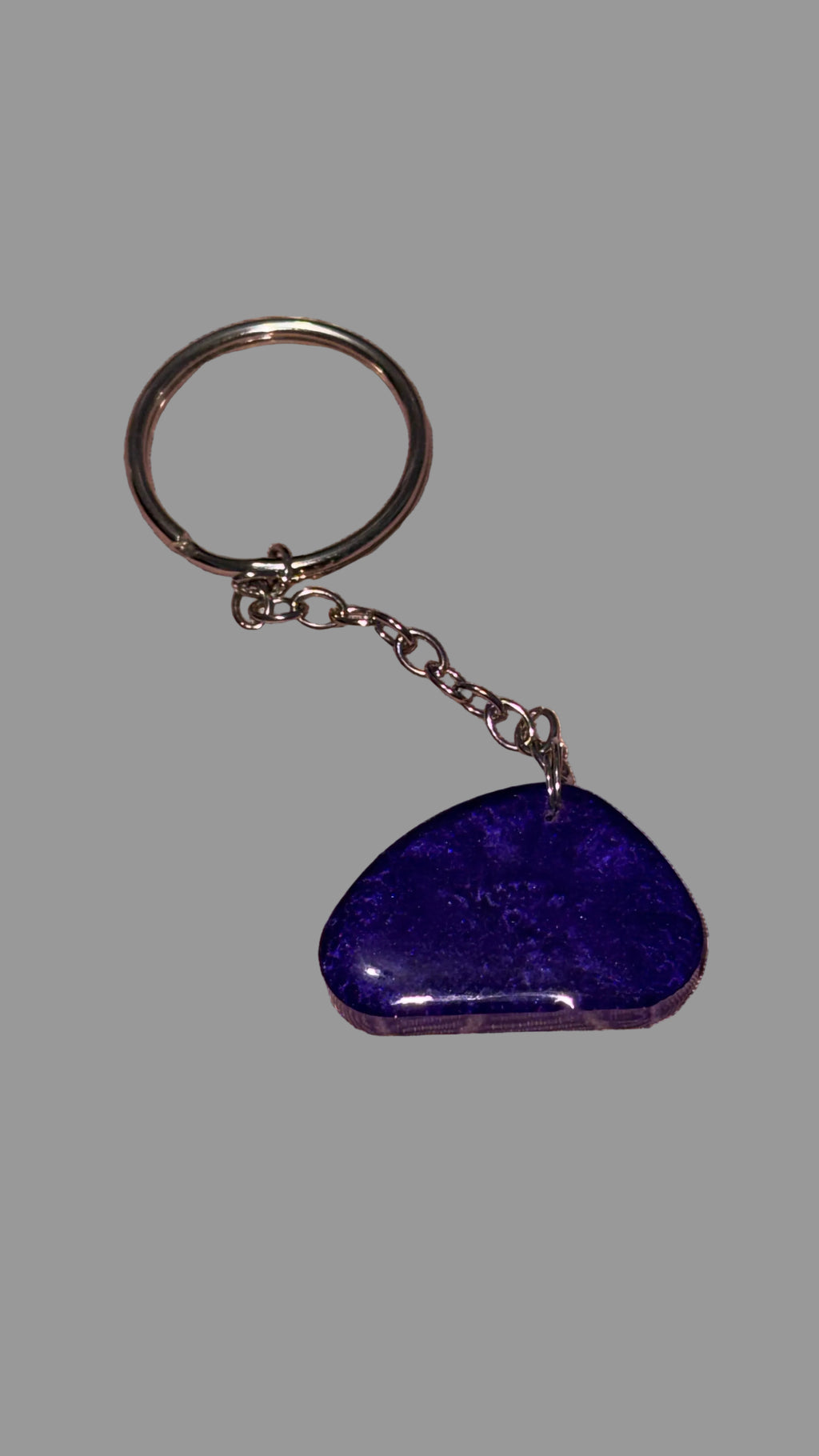 Half Moon Resin Keychain