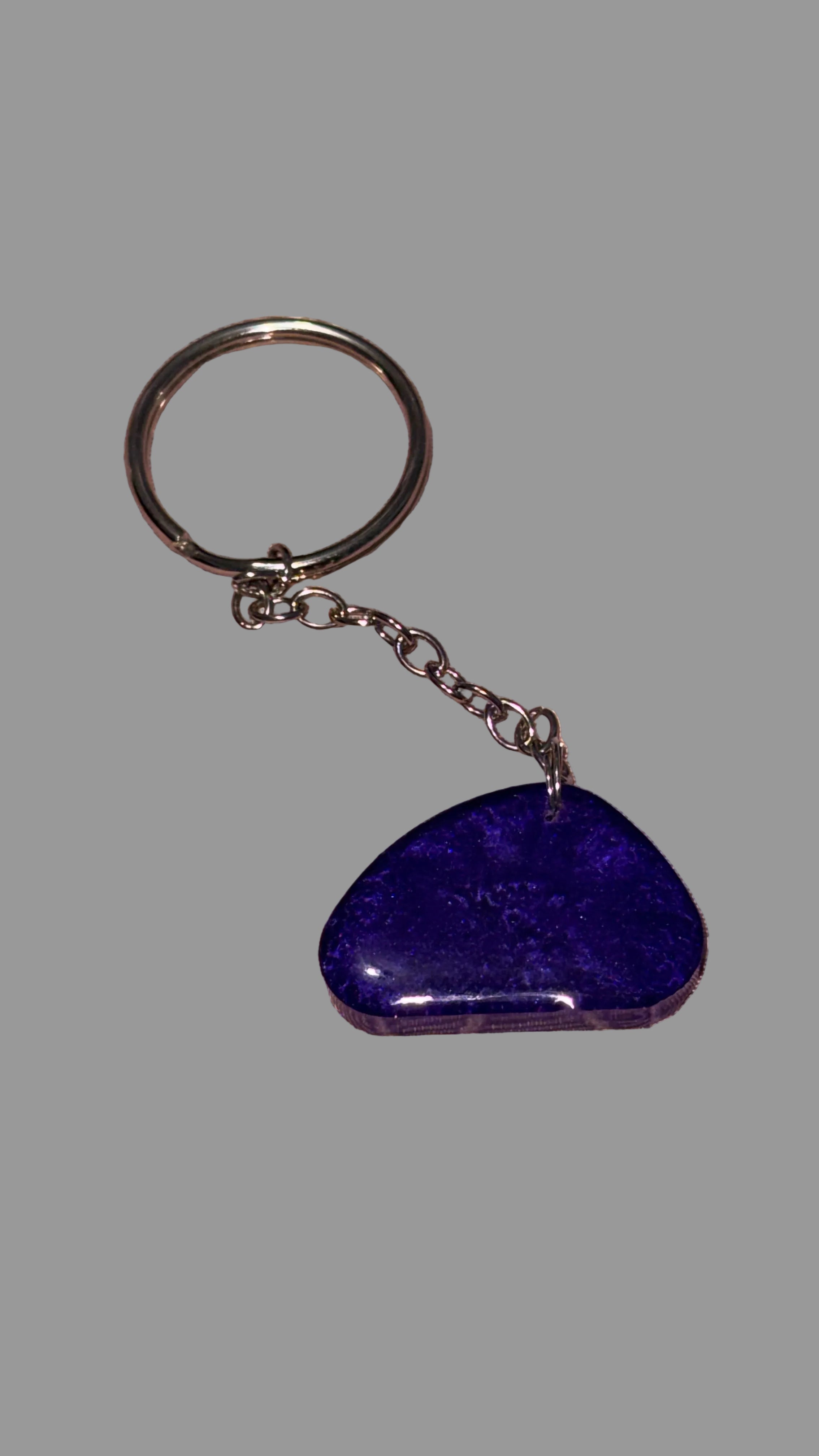 Half Moon Resin Keychain